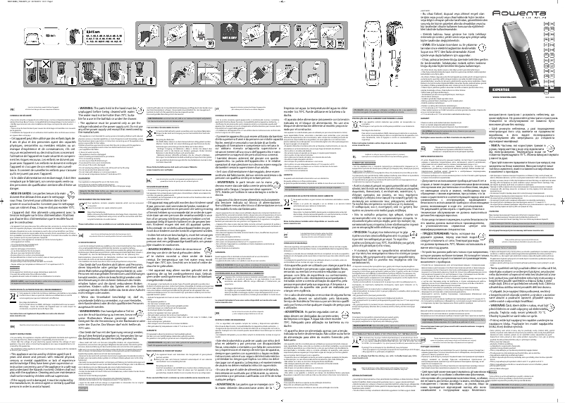 Page 1 de la notice Manuel utilisateur Rowenta Expertise TN3400F0