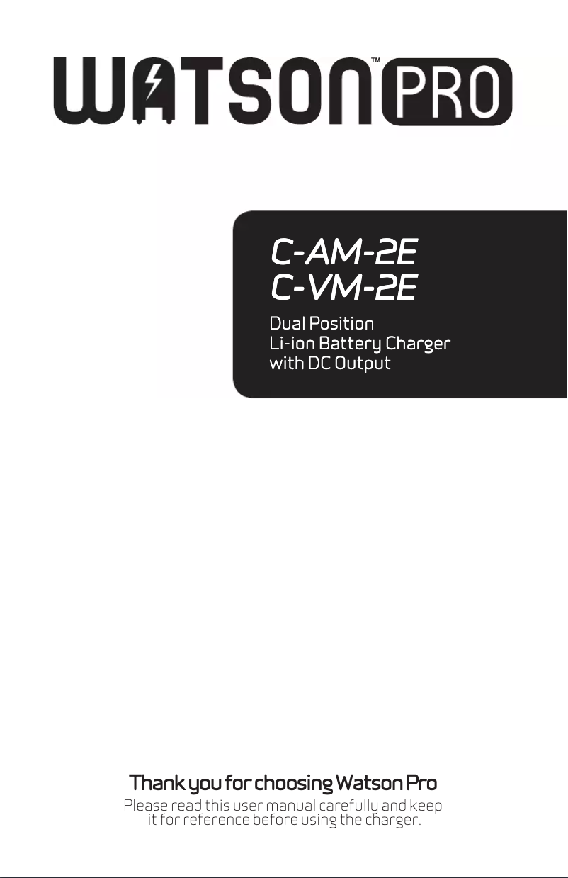 Page 1 de la notice Manuel utilisateur Watson C-2E