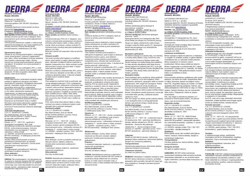 Página 1 del manual Manual de usuario DEDRA BH1051