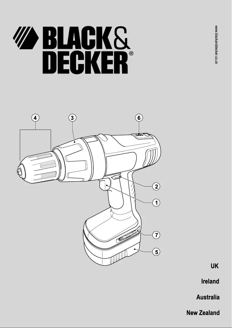 Page 1 de la notice Manuel utilisateur Black & Decker PS18K