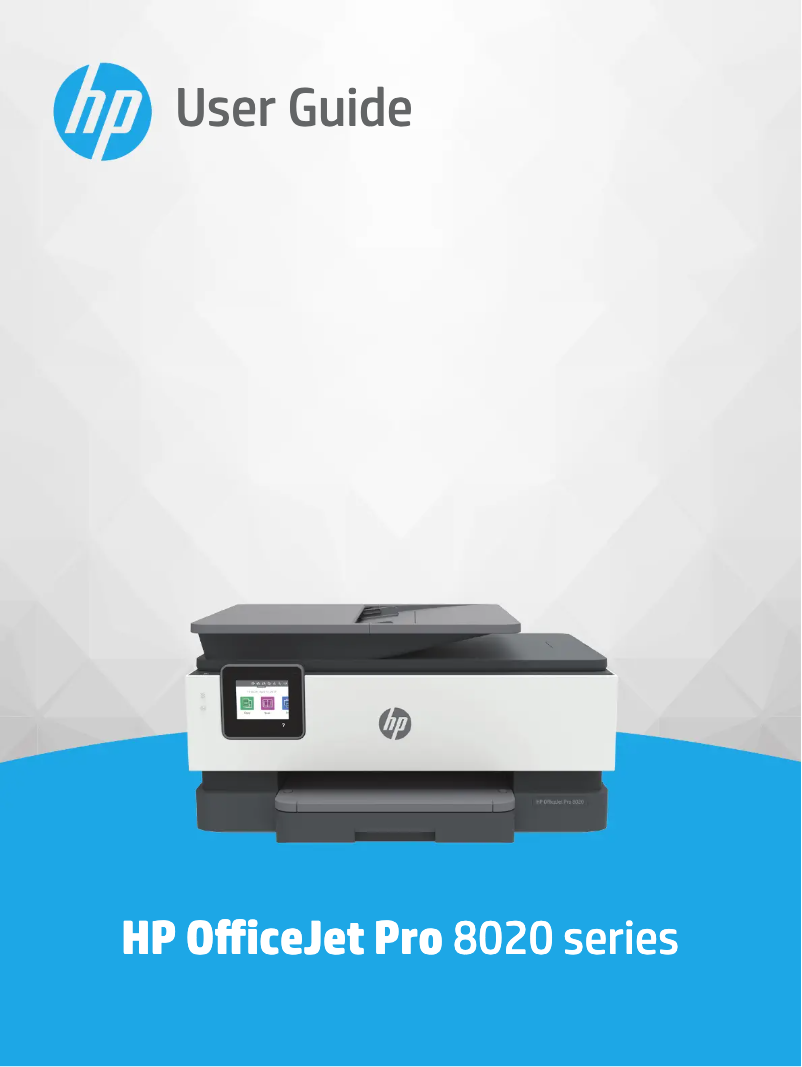 Page 1 de la notice Manuel utilisateur HP OfficeJet Pro 8012