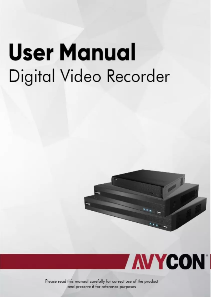 Page 1 de la notice Manuel utilisateur Avycon AVR-HN808P8