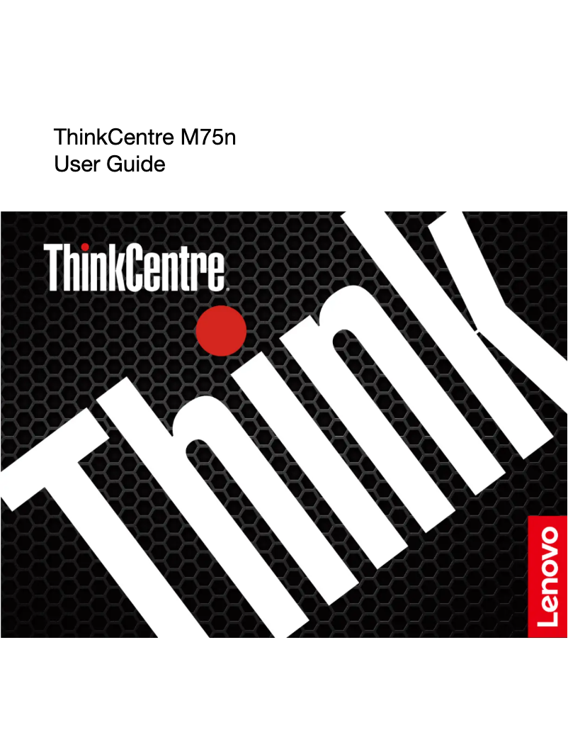 Page 1 de la notice Manuel utilisateur Lenovo ThinkCentre M75n