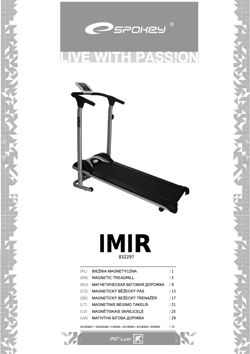 Page 1 de la notice Manuel utilisateur Spokey Imir 832297