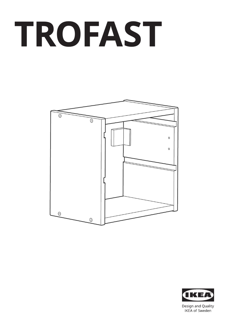 Page 1 de la notice Manuel utilisateur Ikea TROFAST 705.459.41