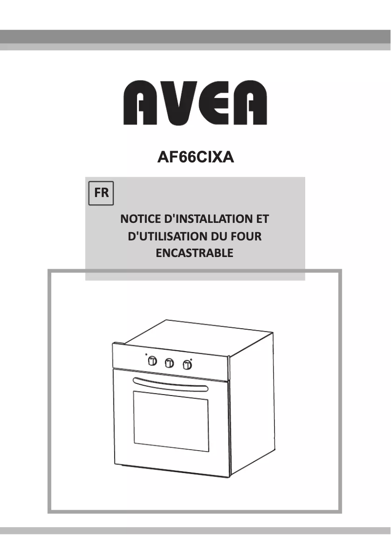 Página 1 del manual Manual de usuario AVEA AF66CIXA
