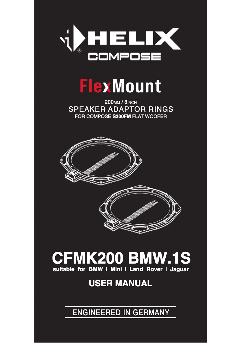 Page 1 of the manual User Manual Helix CFMK200 BMW.1S