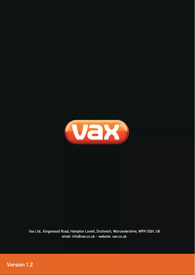 Page 1 de la notice Manuel utilisateur Vax Powermax VRS16S