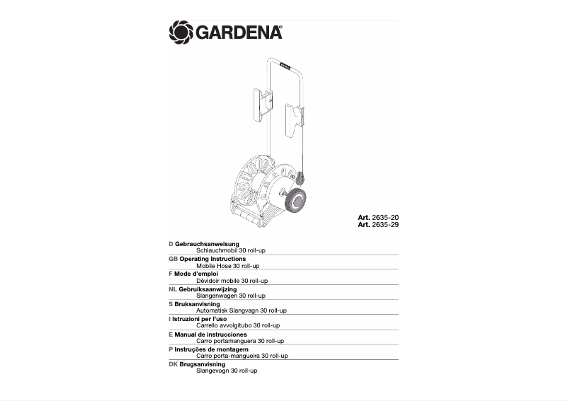Page 1 of the manual User Manual Gardena 2635-29
