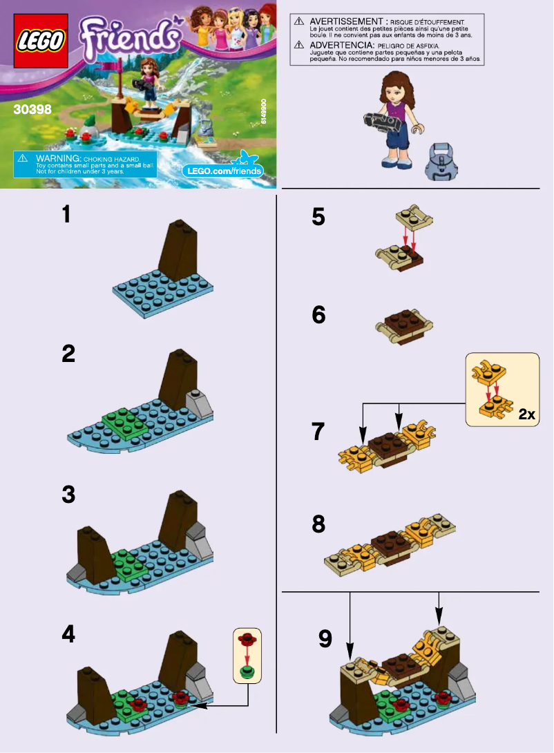 Page 1 de la notice Manuel utilisateur Lego Friends 30398