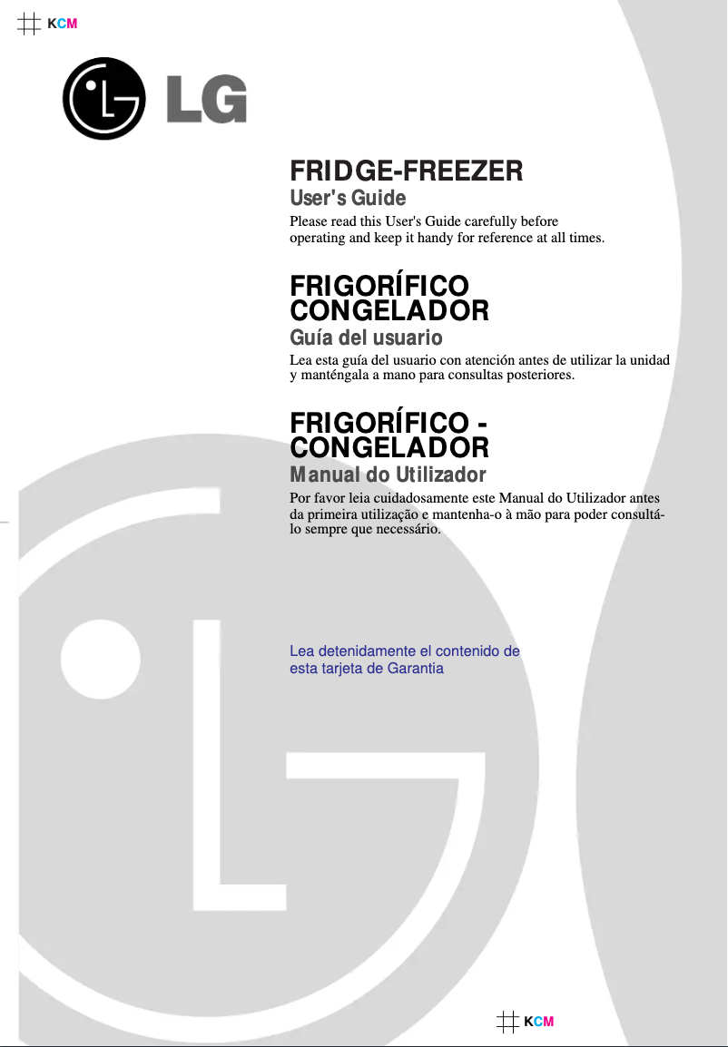 Page 1 de la notice Manuel utilisateur LG GR3793BXA