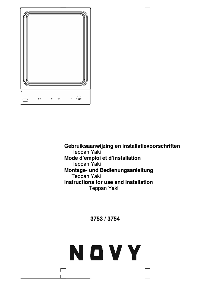 Page 1 de la notice Manuel utilisateur Novy Domino 3753