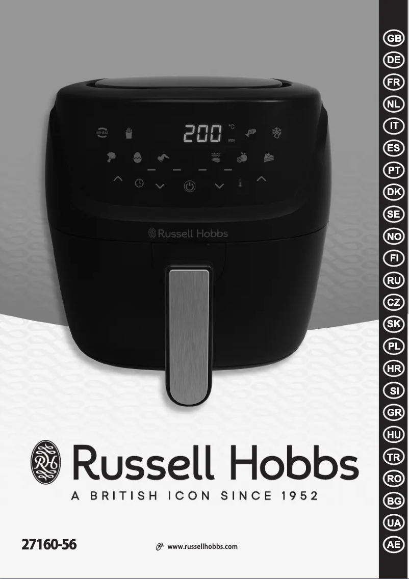 Page 1 de la notice Manuel utilisateur Russell Hobbs Satisfry 27160-56