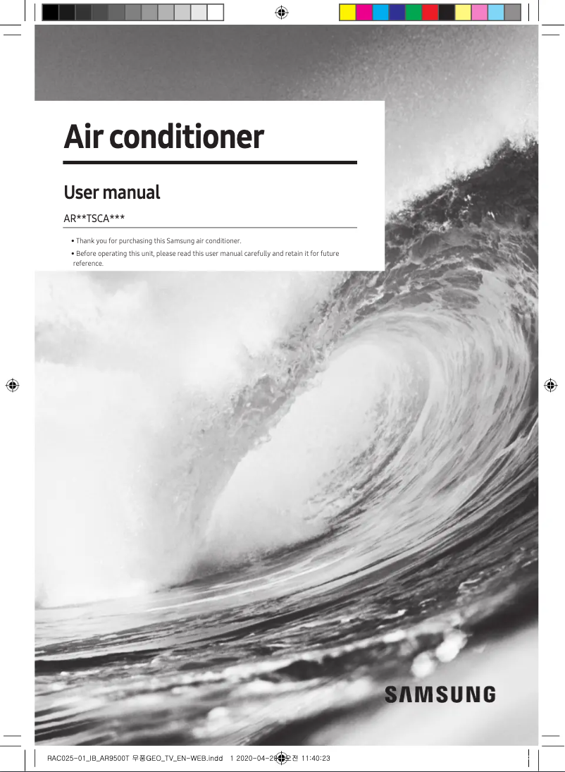 Página 1 del manual Manual de usuario Samsung AR12TSCAEWKXTV