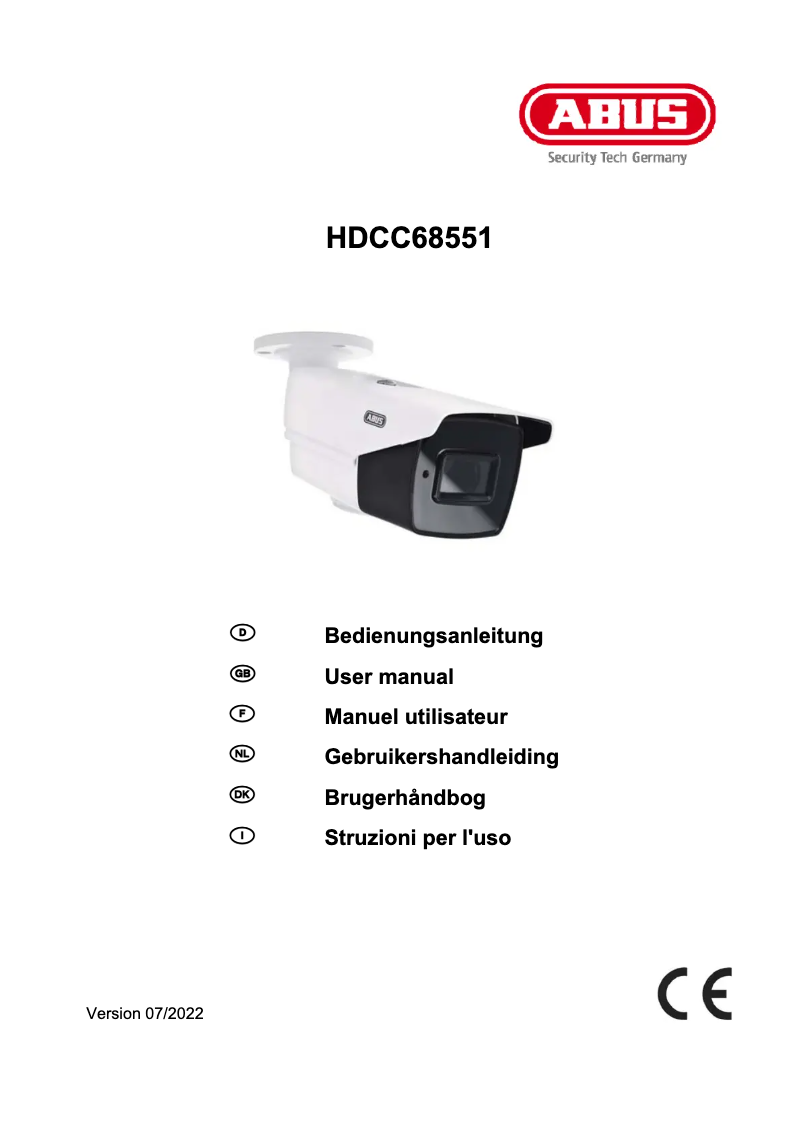 Página 1 del manual Manual de usuario Abus HDCC68551