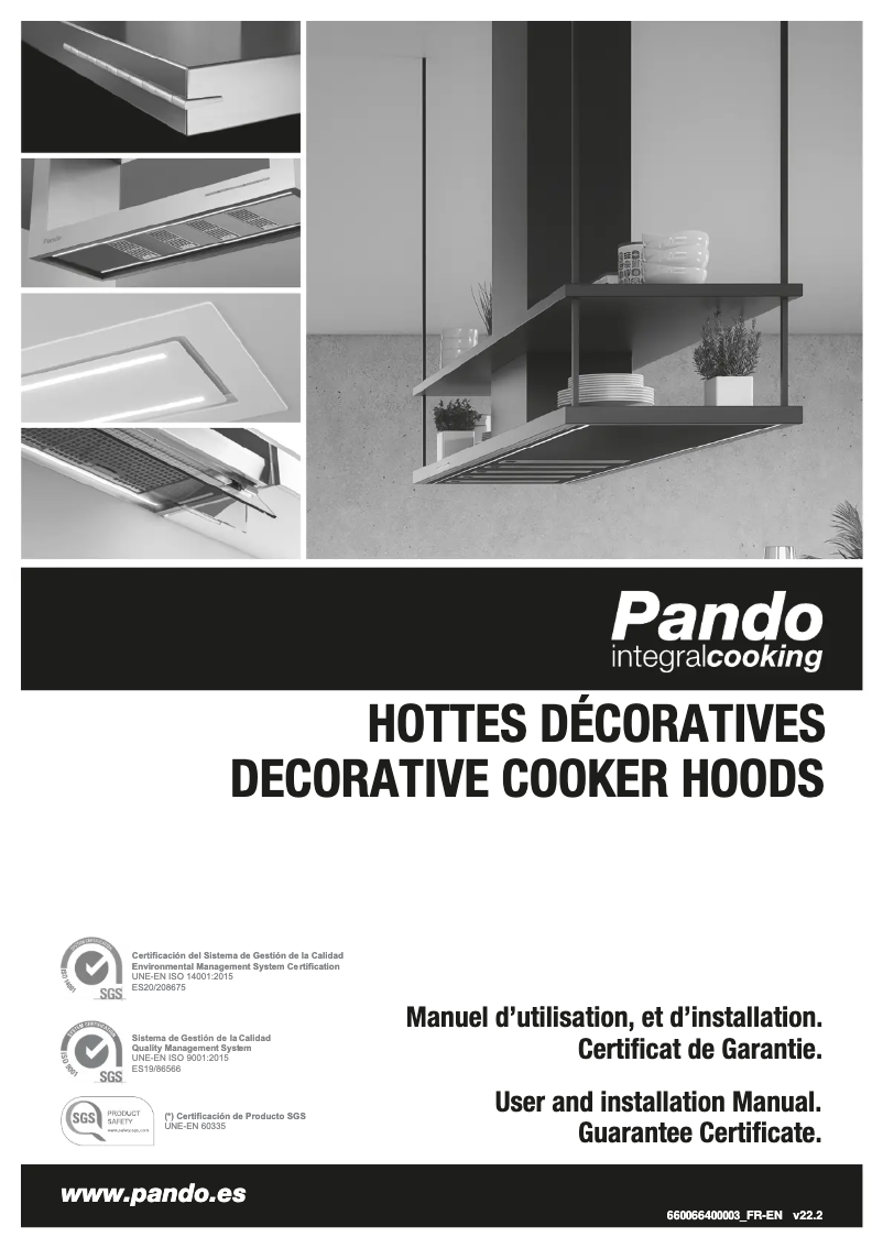 Page 1 de la notice Guide d'installation Pando GRV