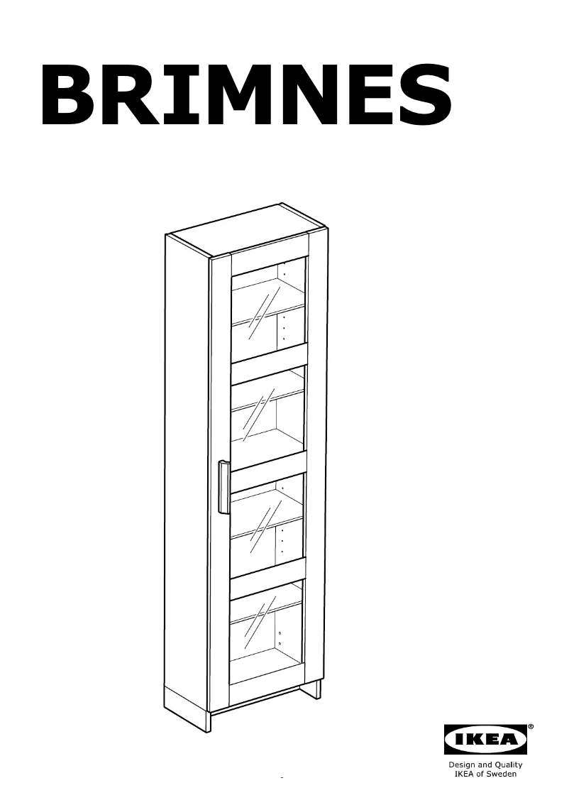 Page 1 de la notice Mode d'emploi Ikea BRIMNES