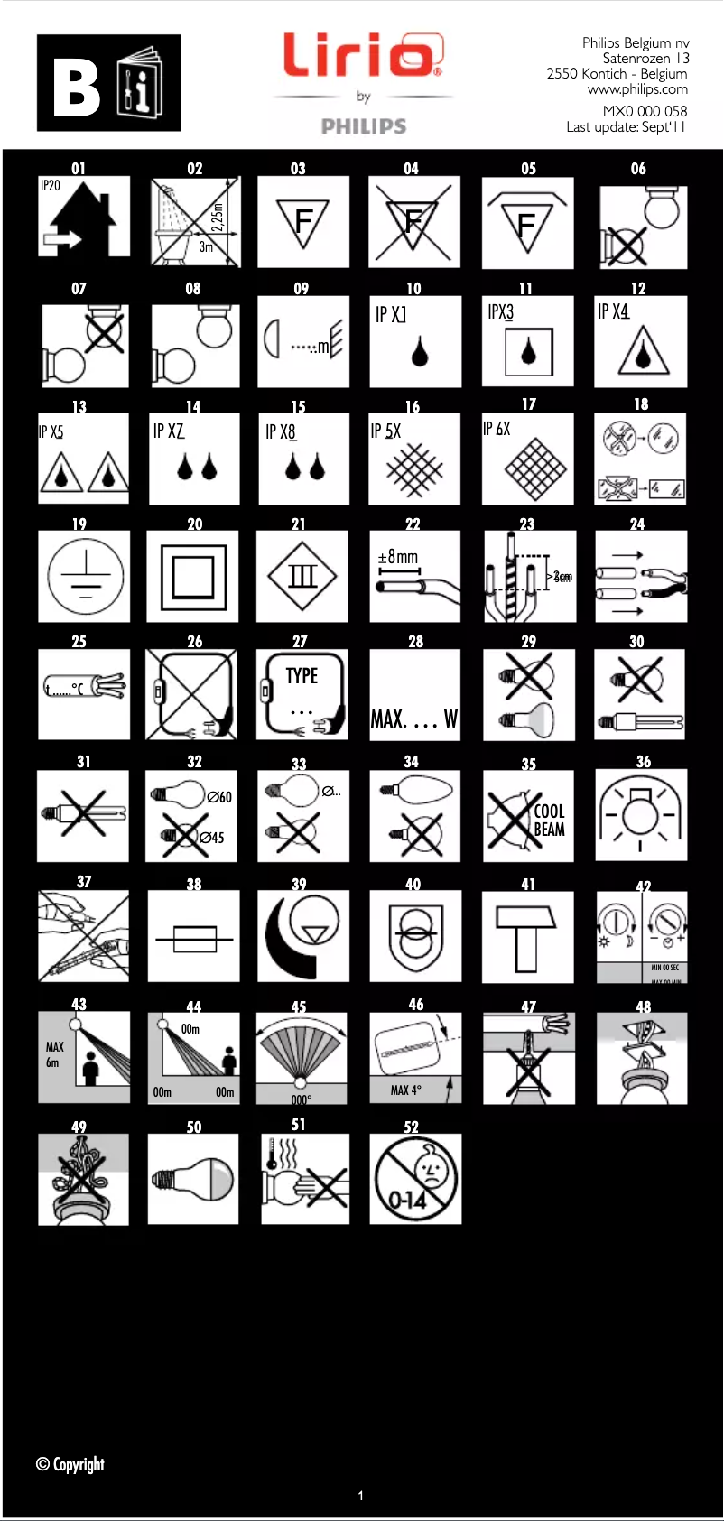 Página 1 del manual Manual de usuario Lirio by Philips 42500/93/LI