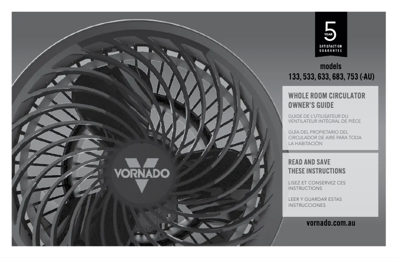 Page 1 de la notice Manuel utilisateur Vornado 683