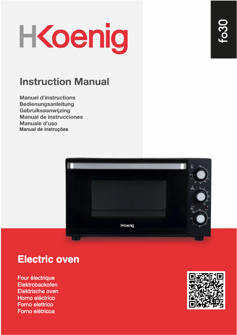 Página 1 del manual Manual de usuario H.Koenig FO30