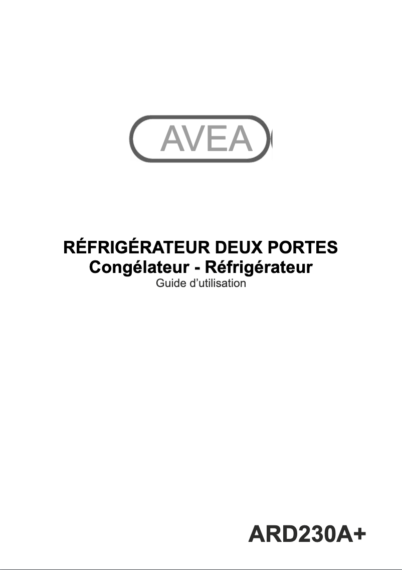 Página 1 del manual Manual de usuario AVEA ARD230A+
