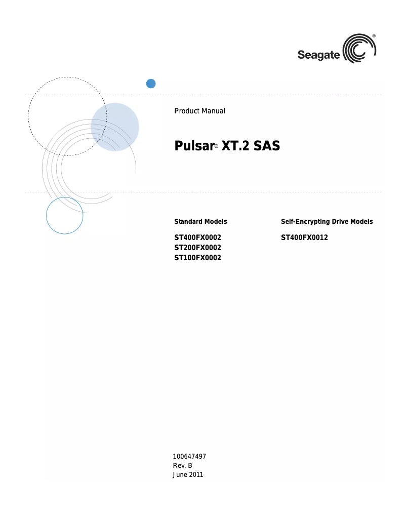 Página 1 del manual Manual de usuario Seagate ST100FX0002