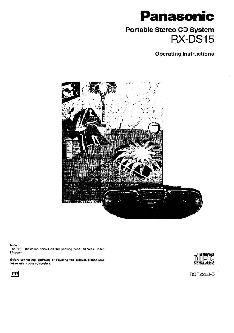 Page 1 de la notice Manuel utilisateur Panasonic RX-DS15