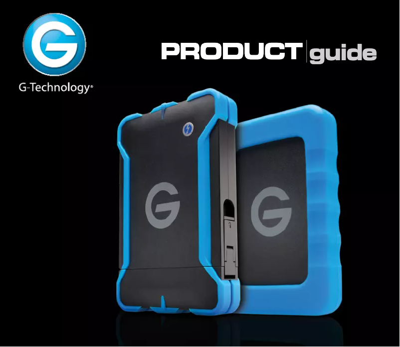 Page 1 de la notice Fiche technique G-Technology G-Drive ev