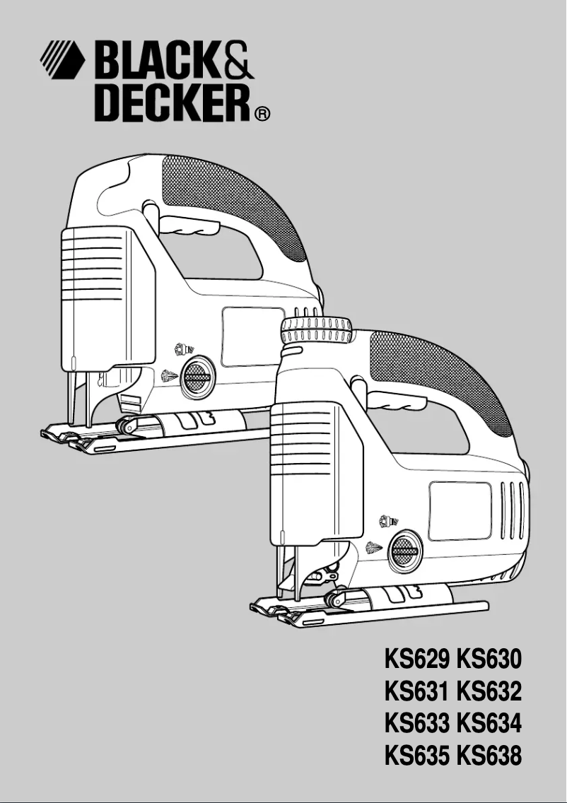 Page 1 de la notice Manuel utilisateur Black & Decker KS635S