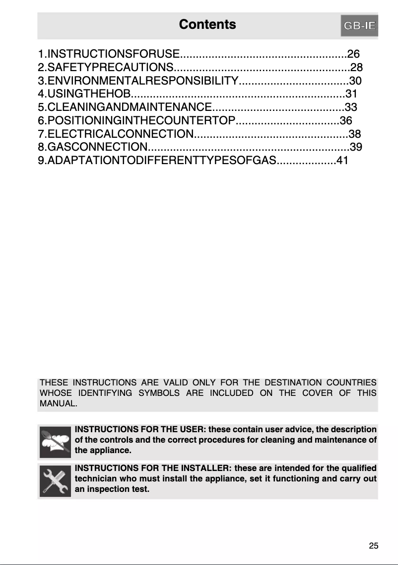 Page 1 de la notice Manuel utilisateur Smeg SR764AX