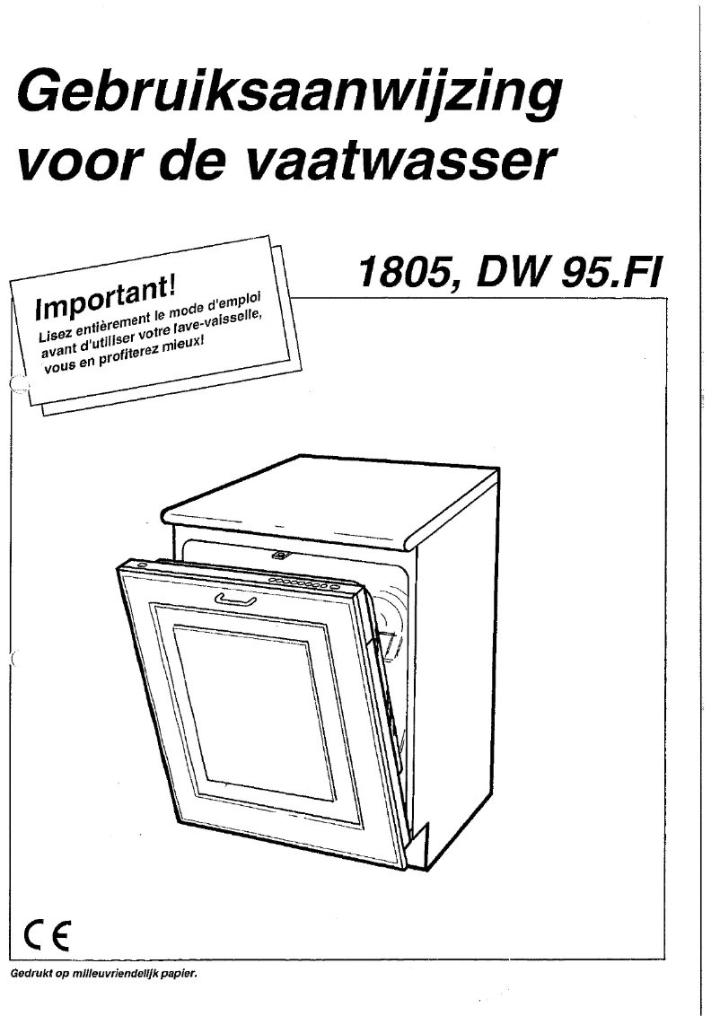 Page 1 de la notice Manuel utilisateur Asko D18052
