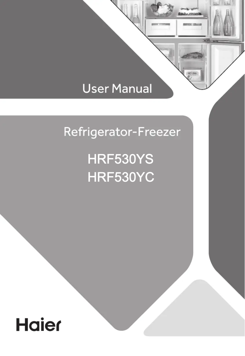 Page 1 de la notice Guide d'installation Haier HRF530YC