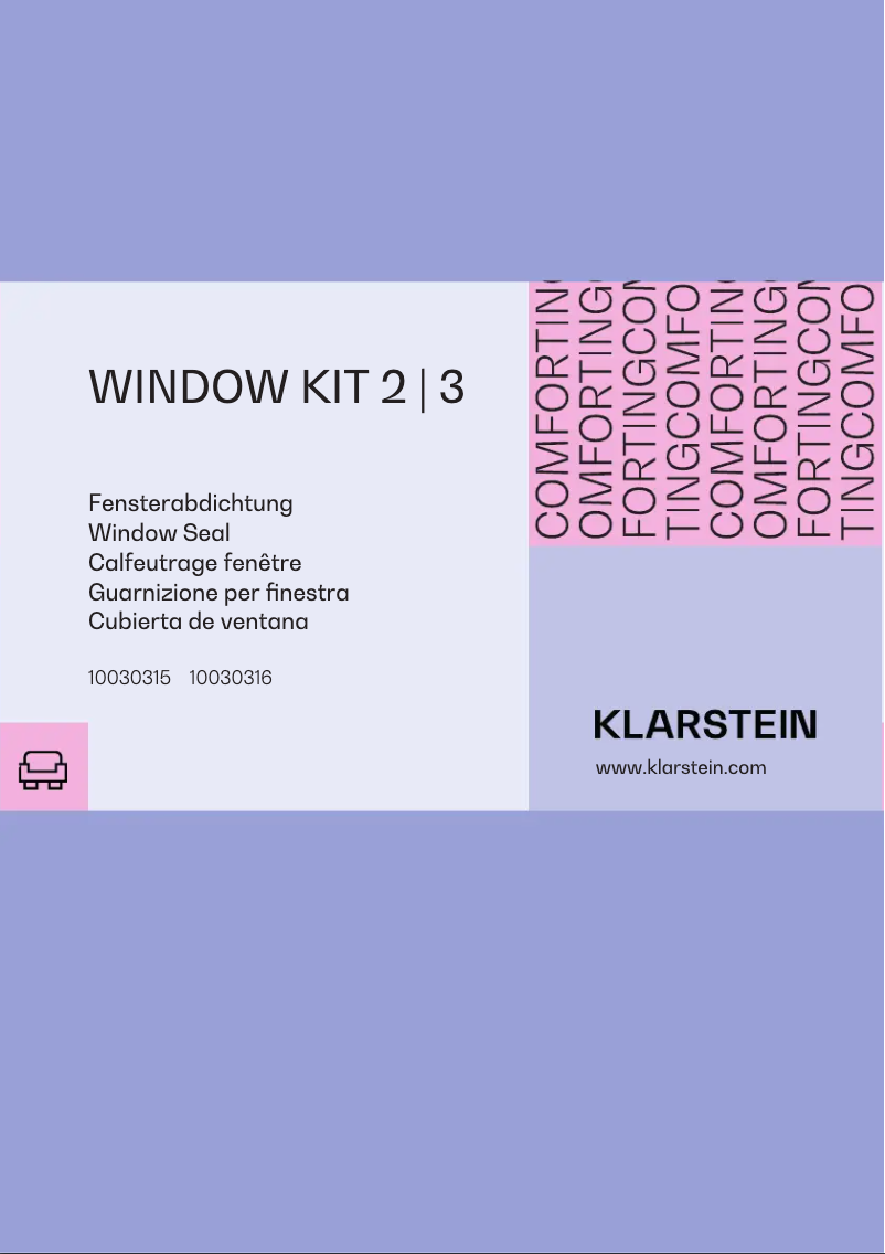 Page 1 de la notice Manuel utilisateur Klarstein Window Kit 2