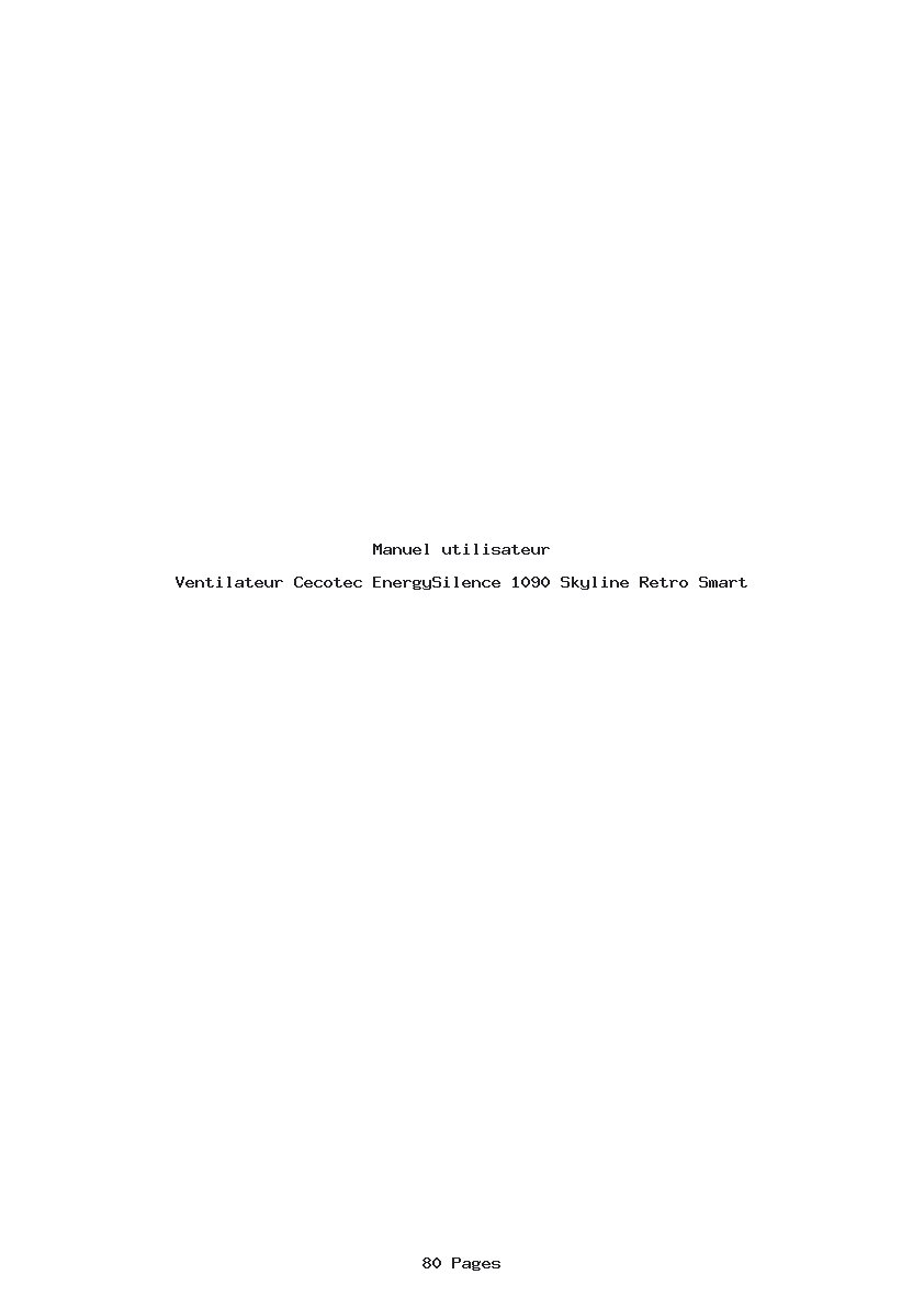 Page 1 de la notice Manuel utilisateur Cecotec EnergySilence 1090 Skyline Retro Smart