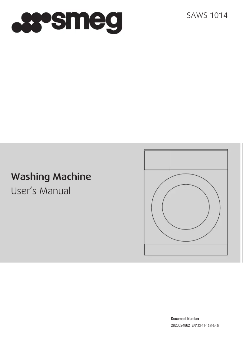 Page 1 de la notice Manuel utilisateur Smeg SAWS1014