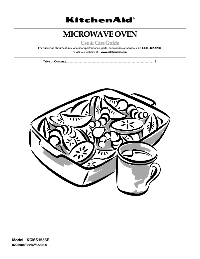 Page 1 de la notice Manuel utilisateur KitchenAid KCMS1555RBL0