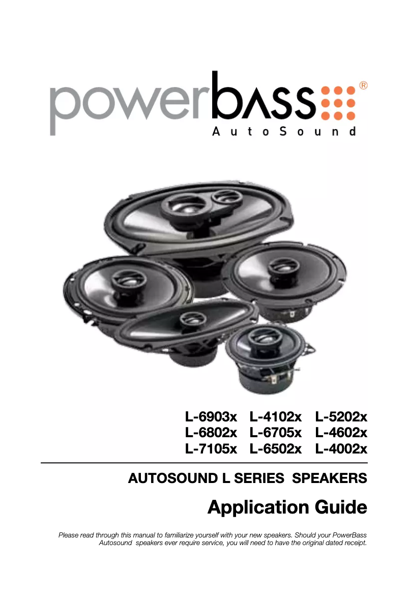 Página 1 del manual Manual de usuario PowerBass AutoSound L-6802X