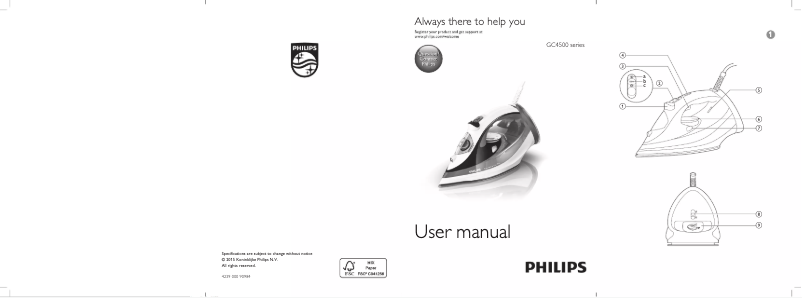 Página 1 del manual Manual de usuario Philips Azur Performer Plus GC4513