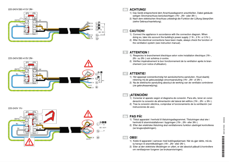Página 1 del manual Guía de instalación Siemens EX801LX34E