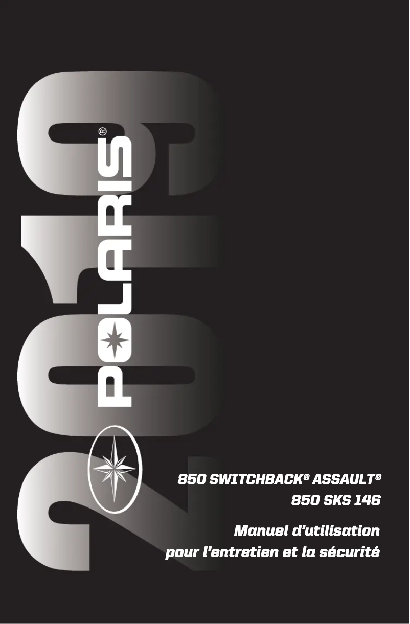 Page 1 de la notice Manuel utilisateur Polaris SKS 146 (2019)