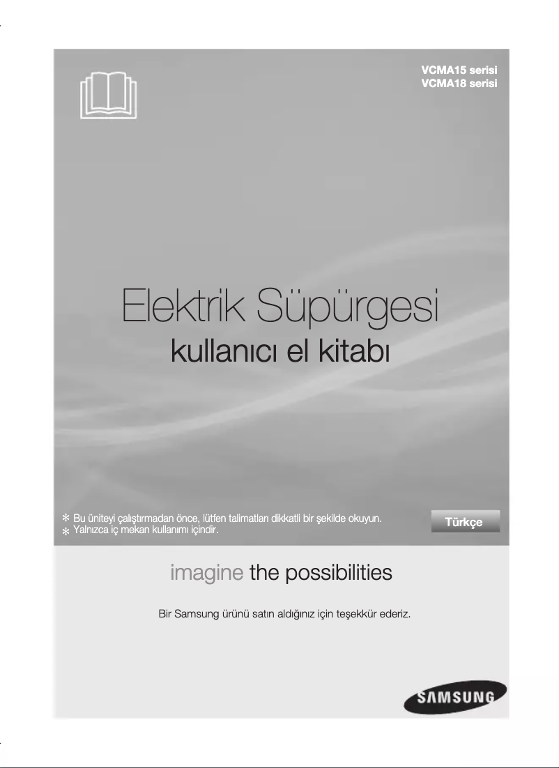 Page 1 de la notice Manuel utilisateur Samsung VCMA18AV