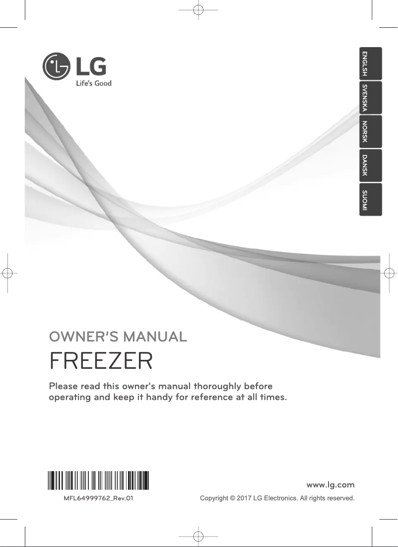 Page 1 de la notice Manuel utilisateur LG GF5237SWJZ