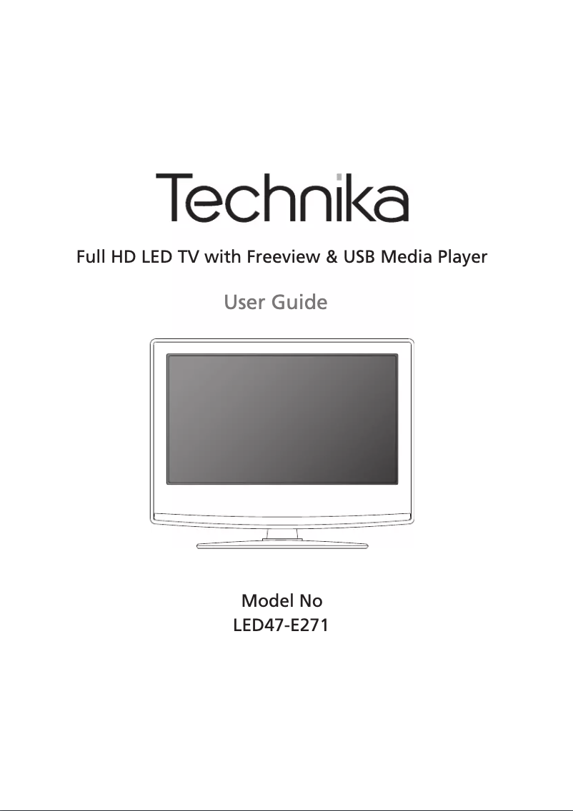 Página 1 del manual Manual de usuario Technika LED47-E271