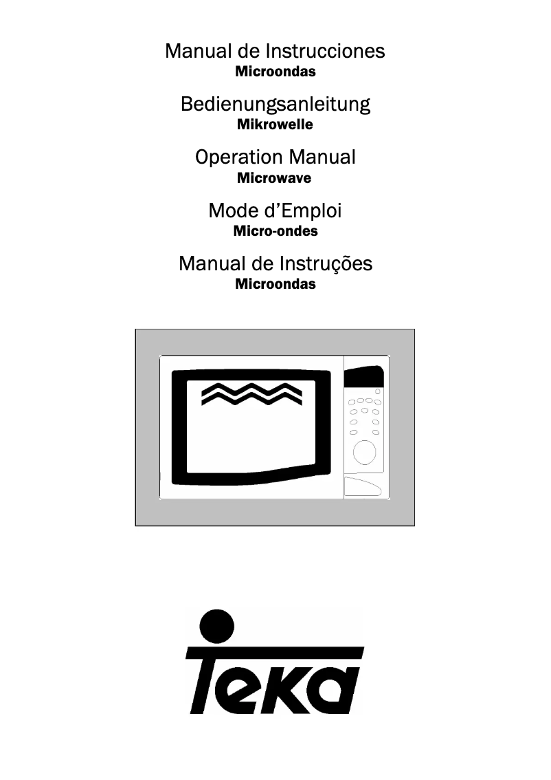 Página 1 del manual Manual de usuario Teka TMW 18 STI