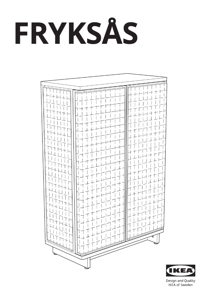 Page 1 de la notice Manuel utilisateur Ikea FRYKSÅS 205.740.97