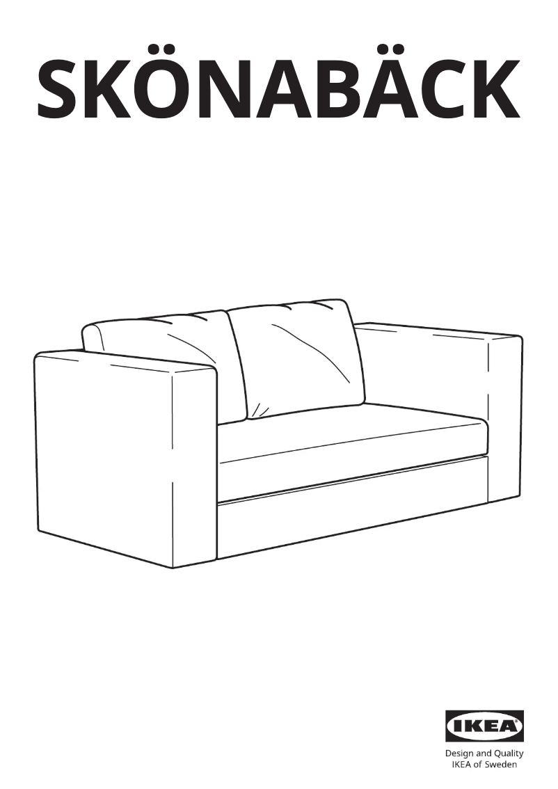 Page 1 de la notice Manuel utilisateur Ikea SKÖNABÄCK 605.825.52