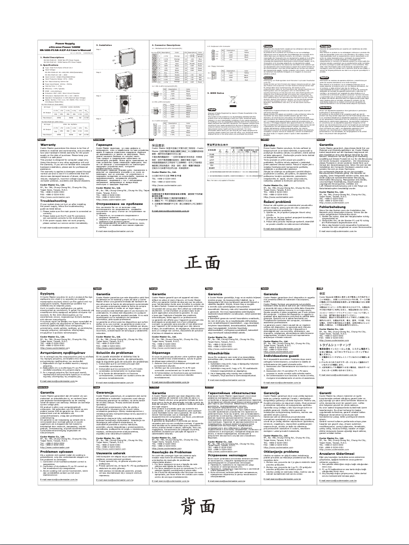 Page 1 of the manual User Manual Cooler Master eXtreme Power Plus