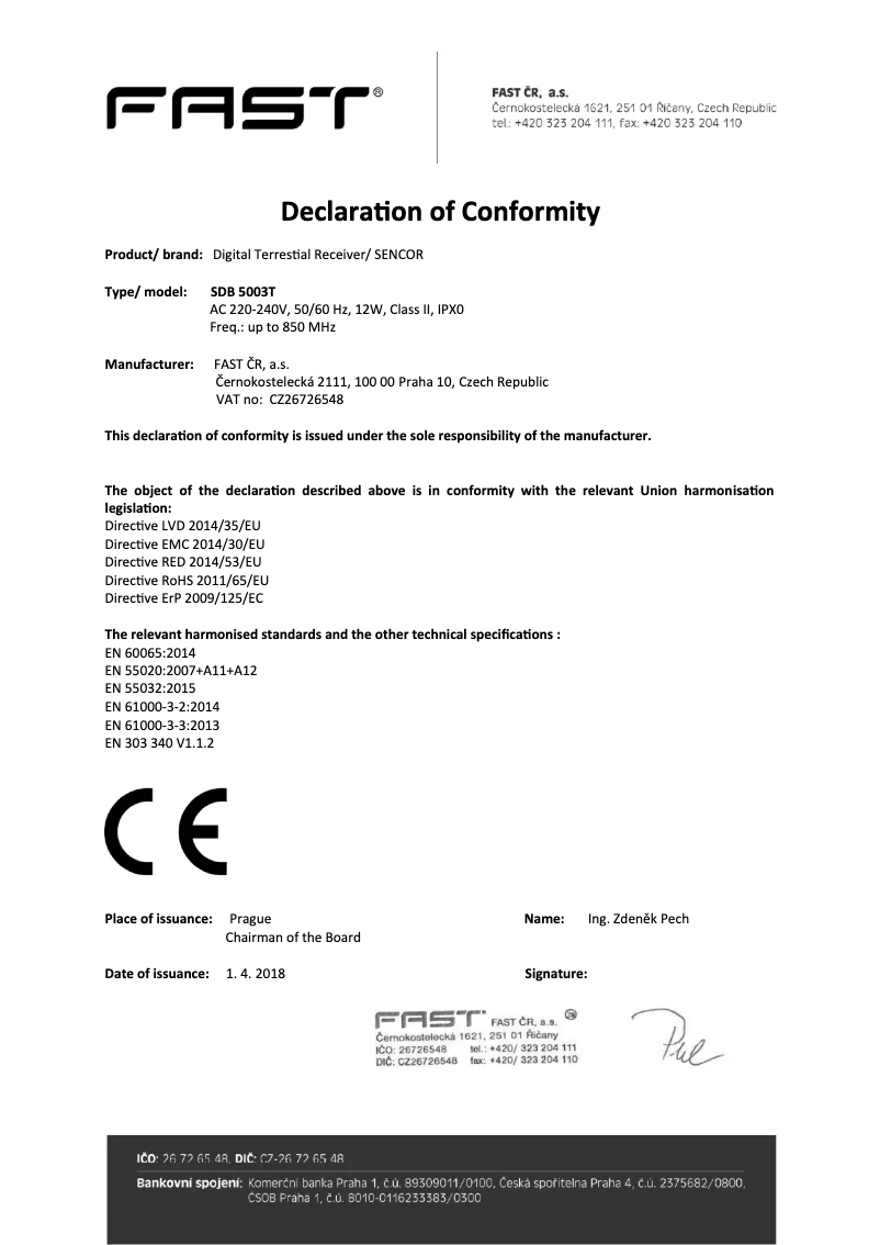 Página 1 del manual Manual de usuario Sencor SDB 5003T