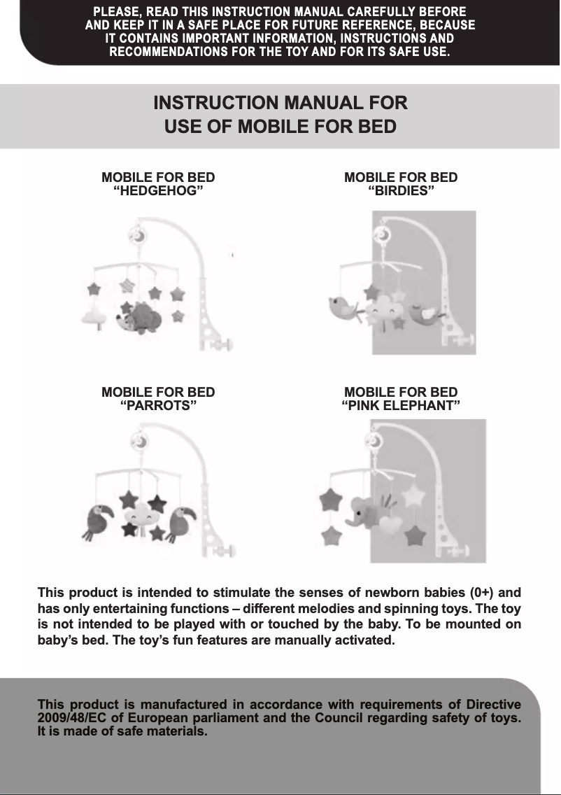 Page 1 de la notice Manuel utilisateur Chipolino Parrots