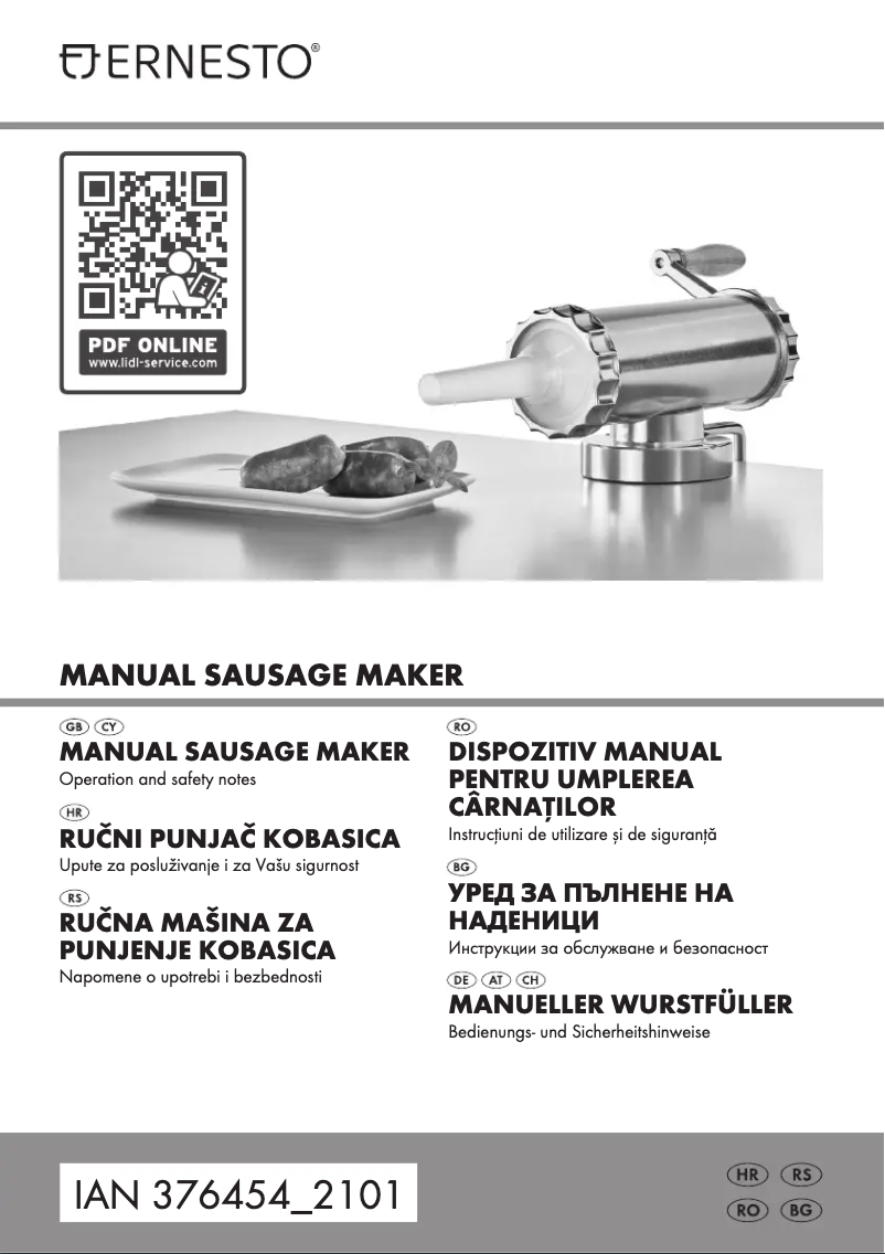 Page 1 de la notice Manuel utilisateur Ernesto IAN 376454